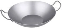 CHG Wok 1 Wok Pfanne aus Eisen gesch&uuml;tzt ca. 3,4l - silber, Eisen