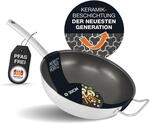 Moritz & Moritz Wok Wokpfanne 30cm, Edelstahl (Wok), Antihaft