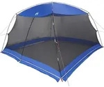 vidaXL Innenzelt Moskitonetz-Zelt mit Dach Azure Blau 380 x 380 x 225 cm, (1...
