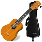 Classic Cantabile Ukulele Sopranukulele (Ukulele, Uke, 15 B&uuml;nde, leichtg&auml;ngige