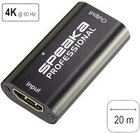 SpeaKa Professional UHD HDMI-Repeater 3840x2160 Pixel ohne Stromversorgung SP-6706948