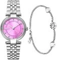DKNY Quarzuhr DKNY Essentials glitz watch set silver DK1L042M0045