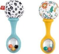 Fisher-Price&reg; Rassel Rumba-Rasseln mit Stoff, blau/gelb (Set, 2-tlg)