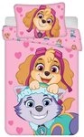 Jerry Fabrics Babybettw&auml;sche Paw Patrol Babybettw&auml;sche Skye & Everest 100x135 cm