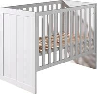 Vipack Babybett, Babybett mit Liegefl&auml;che 60 x 120 cm wei&szlig; lackiert