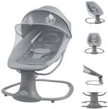 Kikkaboo Babywippe Babywippe Winks 2 in 1, Stuhl, Moskitonetz, ​Timer, Musik,