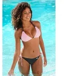 Buffalo Bikini-Hose Florida mit Mustermix rosa|schwarz 38