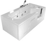 AcquaVapore Whirlpool-Badewanne Seniorenwanne mit T&uuml;r S17-WP-L-ALL 150x75cm,