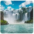 Sanilo Duschmatte Wasserfall, rutschfeste & sichere Badematte, hochwertig, mit Motiv,