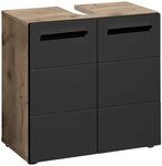BASIC by Balculina Waschbeckenunterschrank Rom BxHxT 60x62x31 (1-St) Breite 60cm,