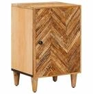 vidaXL Badezimmer-Set Badezimmerschrank Braun 38 x 33,5 x 58 cm Massivholz, (1-St)