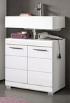 Inn.Furn Waschbeckenunterschrank Shawn (Badschrank in wei&szlig; Hochglanz, 60 x 56 cm)