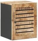 vidaXL Badezimmer-Set H&auml;ngeschrank mit Speicher Braun und Schwarz 38 x 33,5 x 48 cm,
