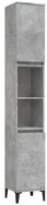 vidaXL Badkommode, Badschrank Betongrau 30x30x190 cm Holzwerkstoff