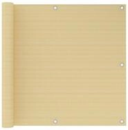 vidaXL Balkonsichtschutz Balkon-Sichtschutz Beige 90x300 cm HDPE