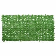 vidaXL Balkonsichtschutz Balkon-Sichtschutz mit Gr&uuml;nen Bl&auml;ttern 200x100 cm (1-St)