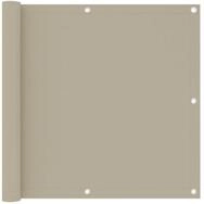 vidaXL Seitenmarkise 90 x 500 cm Balkon-Sichtschutz Beige 90x500 cm Oxford-Gewebe