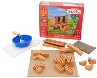 teifoc H&uuml;hnerstall Steinbaukasten, (Montessori Spielzeug, 35 St., Bauset), Kreativ