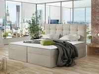 MIRJAN24 Boxspringbett Nele (Lattenrost, Kopfteil und Matratze + Topper), mit zwei