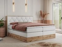 MKS M&Ouml;BEL Boxspringbett VENETO KING (Doppelbett, Multipocket-Matratzen, Topper