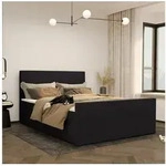 Kaiser M&ouml;bel Boxspringbett Modern mit bettkasten und topper VIESTA stoff Poso,