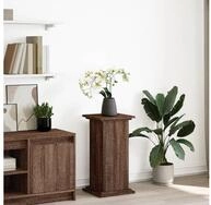 vidaXL Blumenst&auml;nder, Postament mit Stauraum Eichen-Optik 31x30x90 cm Holzwerkstoff