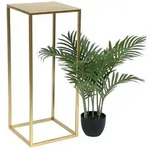 DanDiBo Blumenhocker Metall Gold Eckig 50-70 cm Blumenst&auml;nder 96506 70 cm