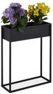relaxdays Blumenst&auml;nder Metall Blumenst&auml;nder in Schwarz