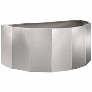 vidaXL Blumentopf Pflanzk&uuml;bel Silber 90 x 45 x 35 cm Edelstahl (1 St)