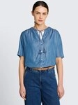 TOM TAILOR Kurzarmbluse Blusen & Shirts Bluse mit Quasten