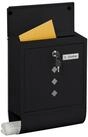 relaxdays Briefkasten mit Zeitungsfach (1-St), schwarz