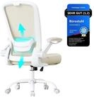 SONGMICS B&uuml;rostuhl, ergonomisch, Drehstuhl mit Mesh, Wippfunktion, klappbare