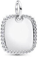 Pandora Kettenanh&auml;nger PANDORA Quadratischer Anh&auml;nger f&uuml;r Damen, 925er Silber