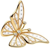 Pandora Charm Schmetterling 764487C01, Schmetterling, Vergoldet, Zirkonia