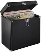 Hama LP-Schutzh&uuml;lle LP Koffer 50, Koffer f&uuml;r bis zu 50 Schallplatten, schwarz