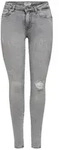 ONLY Skinny-fit-Jeans ONLPOWER LIFE MID PUSH Baumwollmischung, skinny fit grau S (36)