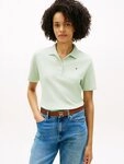 Tommy Hilfiger Poloshirt 1985 REG PIQUE POLO mit Logo-Stickerei, Seitenschlitze,