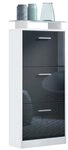 Vladon Schuhschrank Lavia V2 (Schuhkipper, f&uuml;r 12 Paar Schuhe mit 3 Klappen und