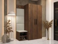 MIRJAN24 Garderoben-Set Medi IV, (Dreht&uuml;renschrank, Schuhschrank, 4x Paneel 42x42),