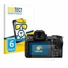 BROTECT Displayschutzglas Folie f&uuml;r Nikon Z6 III, 6 St&uuml;ck, Schutzfolie Glas Panzer