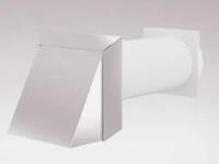 IKM Mauerkasten Mauerkasten mit L&uuml;ftungshaube &oslash;125mm Rechteck Mauerst&auml;rken bis 450
