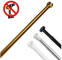 Sanilo Duschvorhangstange 90 - 160 cm oder 120 - 220 cm in schwarz, gold, wei&szlig;,