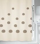 spirella Duschvorhang TRIBAL Breite 180 cm, Anti-Schimmel Textil-Duschvorhang,