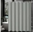 LuxusKollektion Duschvorhang Duschvorhang 180x200cm Grau, Beschwerter Saum