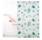 relaxdays Duschrollo Bl&auml;tter gr&uuml; Breite 100 cm, 100x240cm