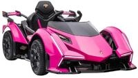 Elektro-Kinderauto Kinderfahrzeug - Elektro Auto "Lamborghini V12 Vision GT-Pink/Rosa