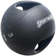 Sportinator Medizinball Premium mit Griff, ideal f&uuml;r Kraft- und Konditionstraining