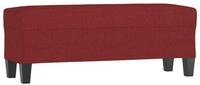 vidaXL Sitzbank Sitzbank Weinrot 100x35x41 cm Stoff