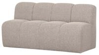 WOOOD Sitzbank Mojo mit R&uuml;ckenlehne Boucle 160 cm, Beige