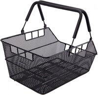 Contec Fahrradkorb CONTEC Hinterradkorb Mocca Multi, schwarz, 45x31x22 cm,